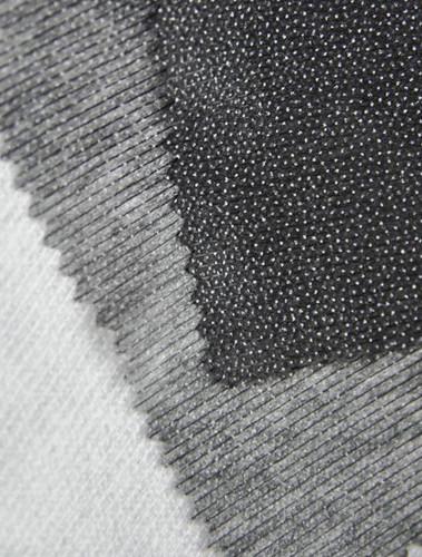 The non-woven lining is a lightweight material made without warp
